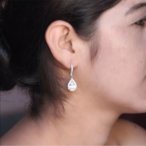 ❗️LAST ONE❗️Silver Amethyst Drop Earrings - Picture 3 of 4